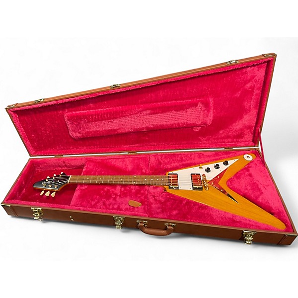 Used Epiphone 1958 Korina Flying V Korina Solid Body Electric Guitar