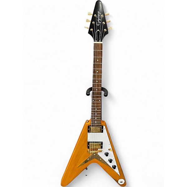 Used Epiphone 1958 Korina Flying V Korina Solid Body Electric Guitar