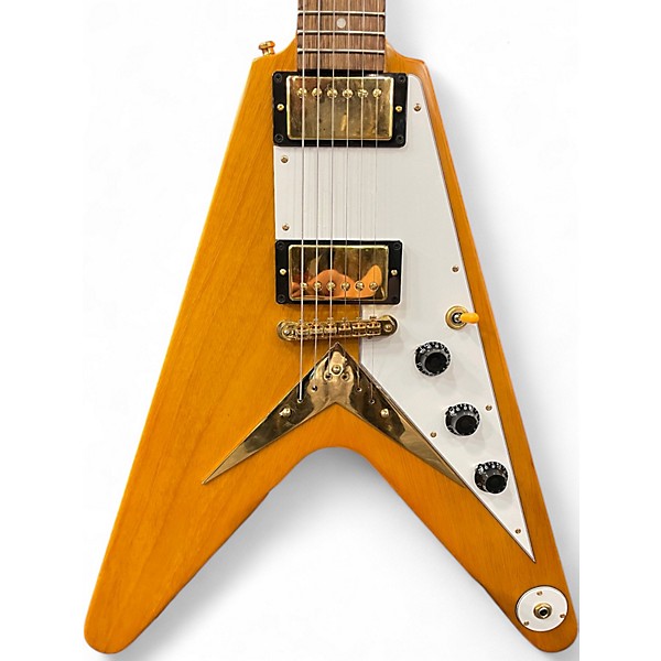 Used Epiphone 1958 Korina Flying V Korina Solid Body Electric Guitar