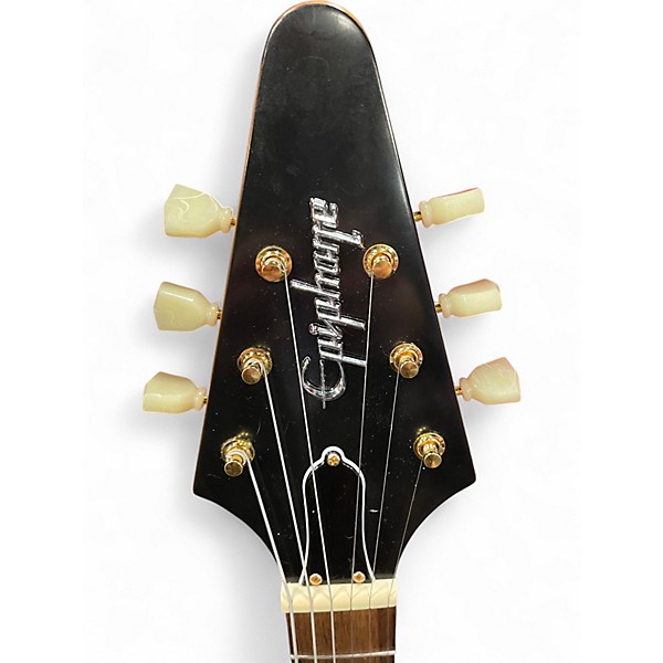 Used Epiphone 1958 Korina Flying V Korina Solid Body Electric Guitar