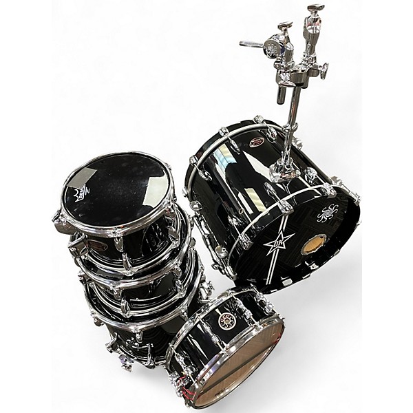 Used Sakae 5 Piece EVOLVED MAPLE 5 PIECE Black Drum Kit