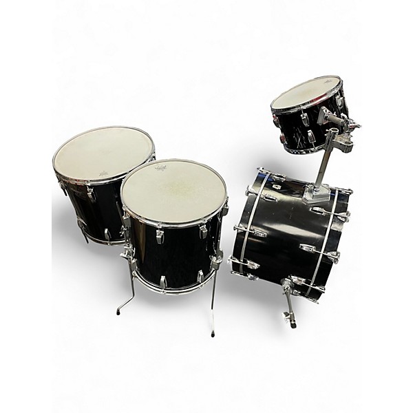 Used Ludwig 4 Piece Big Beat Black Cortex Drum Kit
