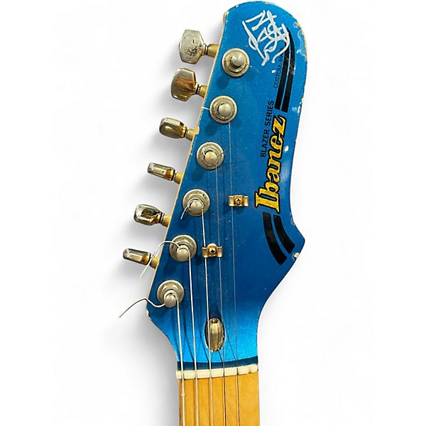 Vintage 1982 Ibanez Blazer Blue Solid Body Electric Guitar