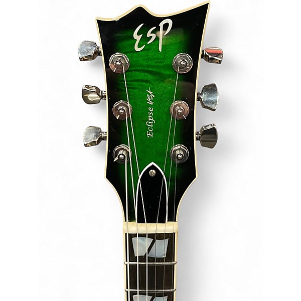 Used ESP ESP USA ECLIPSE 02/14/22 BIRTHDAY DARK GREEN SUNBURST Solid Body Electric Guitar