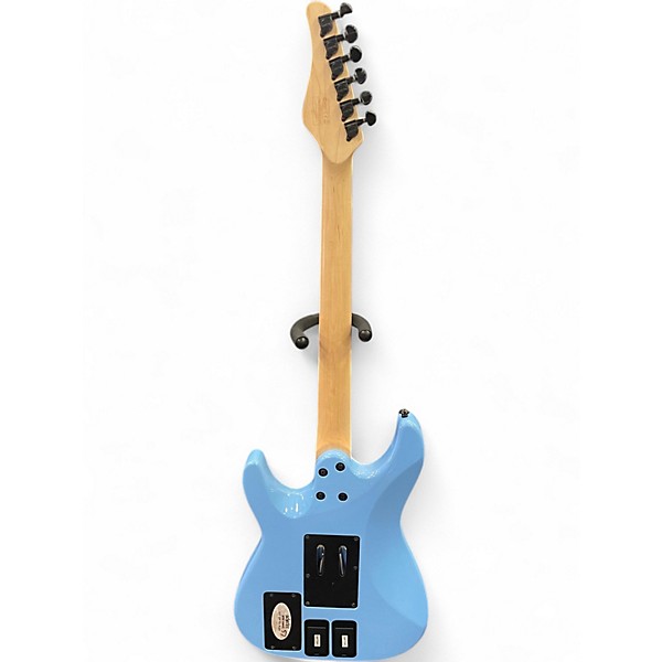 Used Schecter Guitar Research Sun Valley  Blue Solid Body Electric Guitar