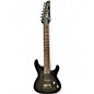 Used Ibanez S7521QM Trans Black Solid Body Electric Guitar thumbnail