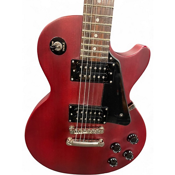 Used Epiphone Les Paul Studio Matte Red Solid Body Electric Guitar