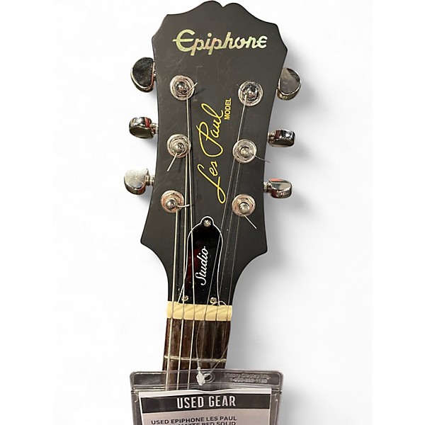 Used Epiphone Les Paul Studio Matte Red Solid Body Electric Guitar