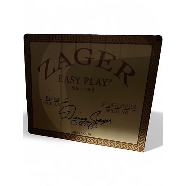 Used Zager Parlor E Natural Acoustic Electric Guitar