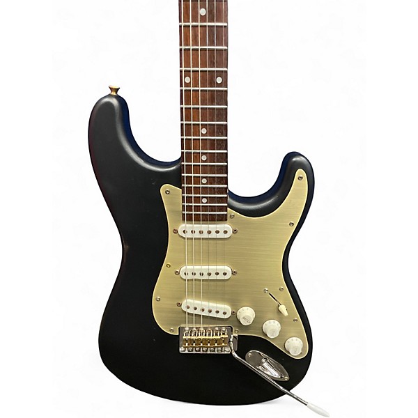 Used Earl Slick SL75 Black and Gold Solid Body Electric Guitar