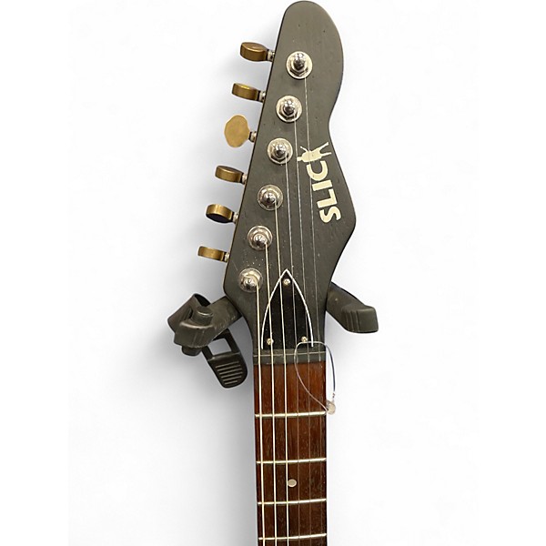 Used Earl Slick SL75 Black and Gold Solid Body Electric Guitar