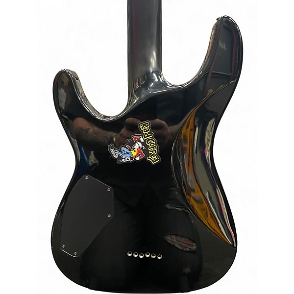 Used Schecter Guitar Research C1 Elite Black Solid Body Electric Guitar