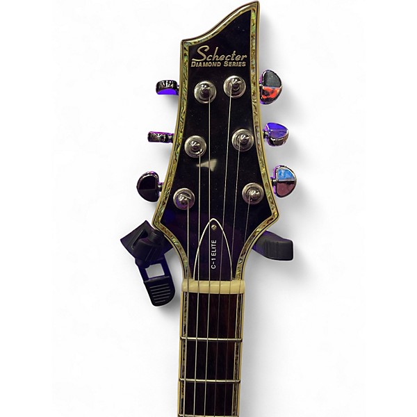 Used 2020 Schecter Guitar Research Omen 5 String Crimson Red Trans Electric Bass Guitar