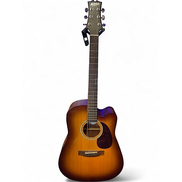Used 2020 Mitchell T311 Metallic Orange Acoustic Guitar