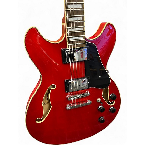 Used Ibanez AS73G Candy Apple Red Hollow Body Electric Guitar