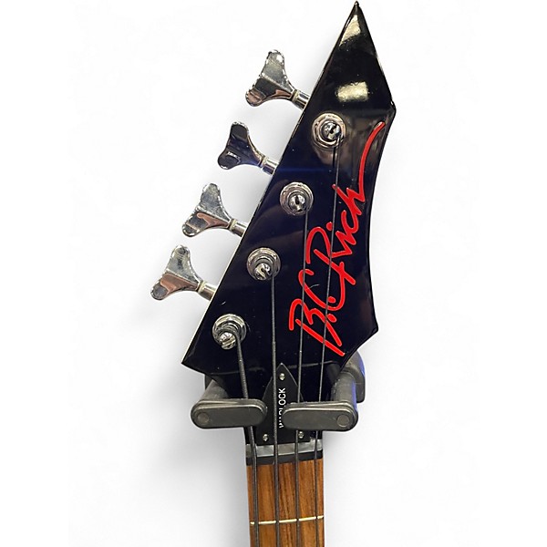 Used B.C. Rich Bronze Series Warlock Bass BLACK Electric Bass Guitar