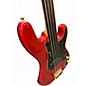 Used Harmony Discovery D68MR Fretless Metallic Red Electric Bass Guitar