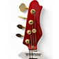 Used Harmony Discovery D68MR Fretless Metallic Red Electric Bass Guitar