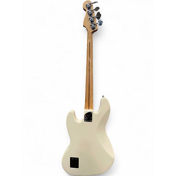 Used Fender Deluxe Active Jazz Bass Cream Electric Bass Guitar