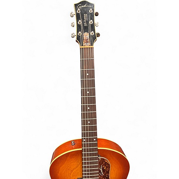 Used Godin 5th Avenue Kingpin P90 Cognac Burst Hollow Body Electric Guitar