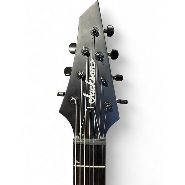 Used Jackson JS22-7 Dinky 7 String Satin Black Solid Body Electric Guitar