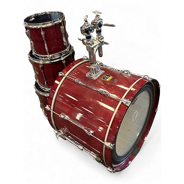 Used Yamaha 4 Piece STAGE CUSTOM ADVANTAGE Wine Red Drum Kit