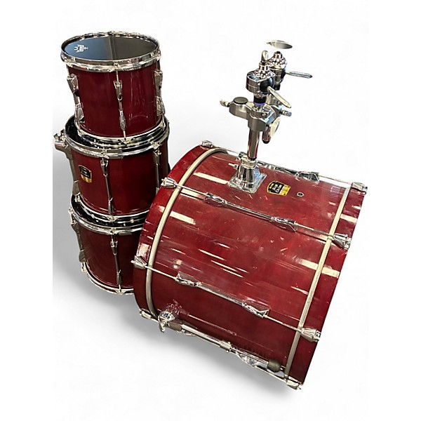 Used Yamaha 4 Piece STAGE CUSTOM ADVANTAGE Wine Red Drum Kit