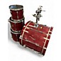 Used Yamaha 4 Piece STAGE CUSTOM ADVANTAGE Wine Red Drum Kit