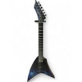 Used Washburn VINDICATOR Blue to Black Fade Solid Body Electric Guitar