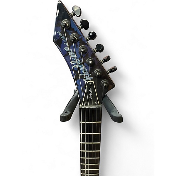Used Washburn VINDICATOR Blue to Black Fade Solid Body Electric Guitar