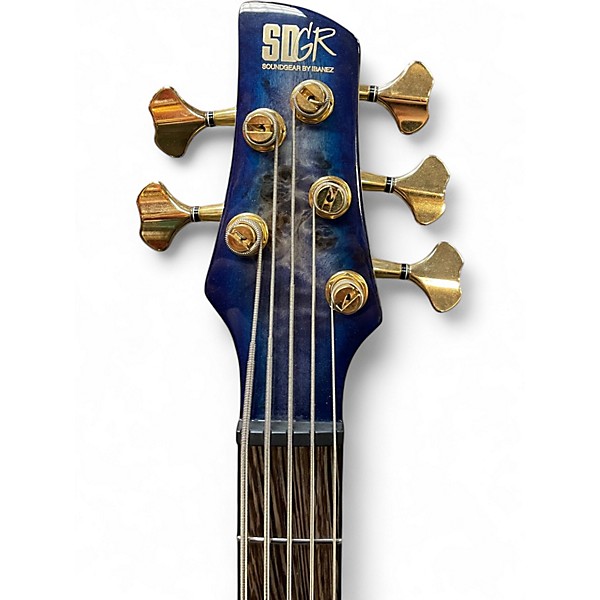 Used Ibanez SR2605 Cerulean Blue Electric Bass Guitar