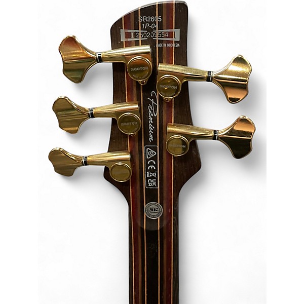 Used Ibanez SR2605 Cerulean Blue Electric Bass Guitar