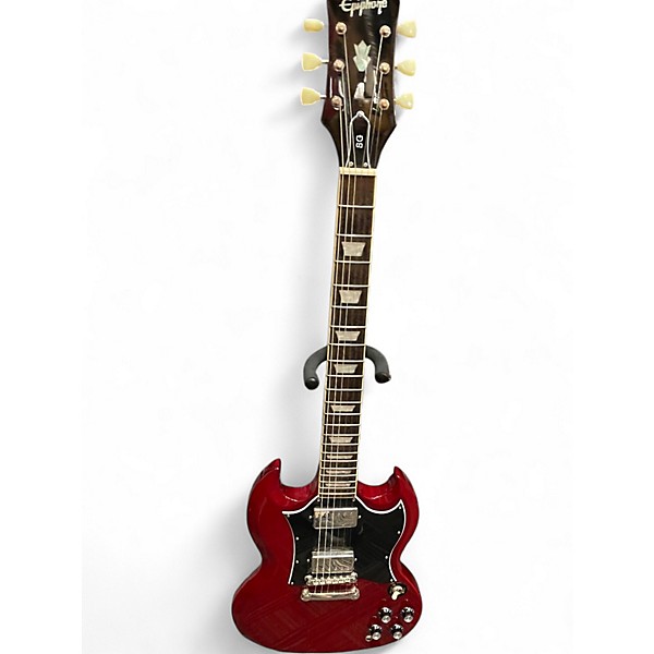 Used Epiphone SG Cherry Solid Body Electric Guitar