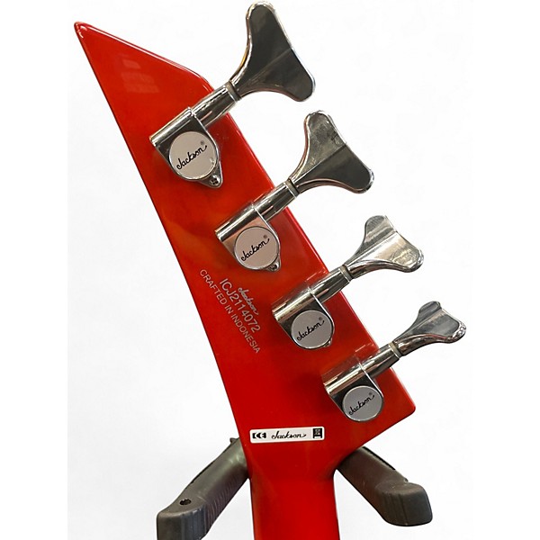 Used Jackson CDX4 ROCKET RED Electric Bass Guitar