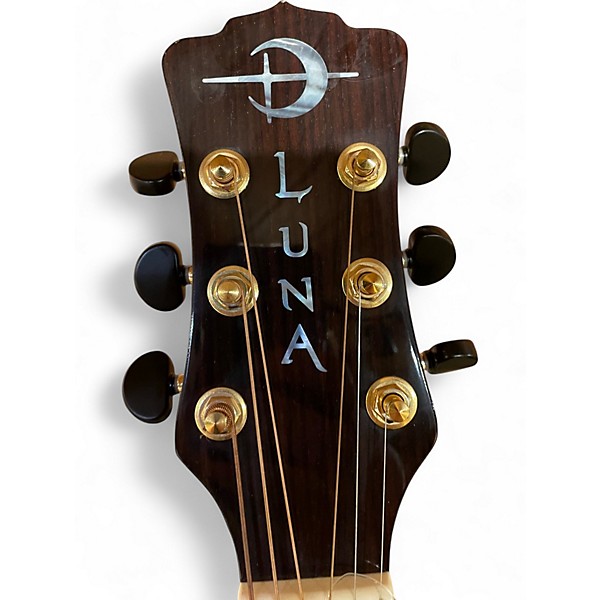 Used Luna VISTA DEER NATURAL Acoustic Electric Guitar