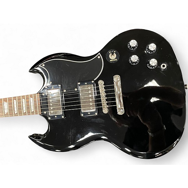 Used Epiphone 1966 G400 Pro Ebony Solid Body Electric Guitar