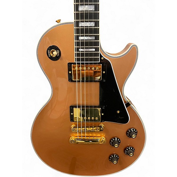 Used Gibson Custom Shop Les Paul Custom 70th Anniversary Cartridge Brass Solid Body Electric Guitar