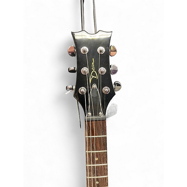 Used Dean evo special quilt Trans Black Solid Body Electric Guitar