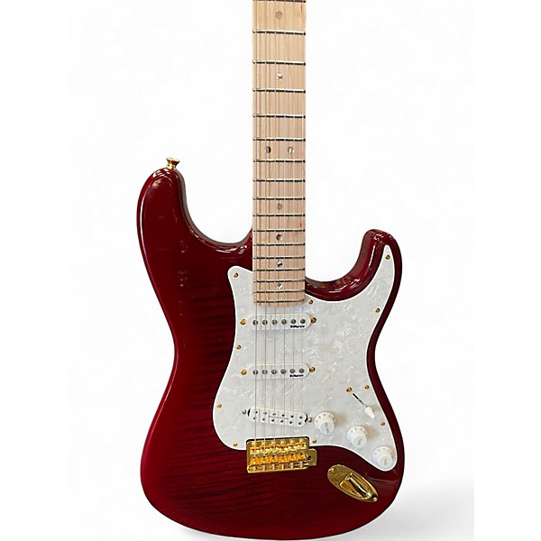 Used 2025 Fender Richie Kotzen Stratocaster Transparent Red Burst Solid Body Electric Guitar