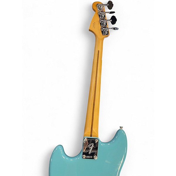 Used Fender Mustang Bass Aquatone Blue Electric Bass Guitar