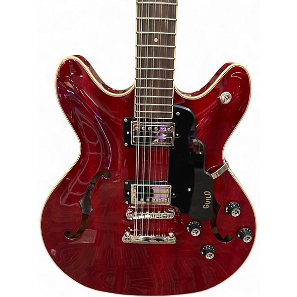 Used Guild SF 1-12 Cherry Solid Body Electric Guitar