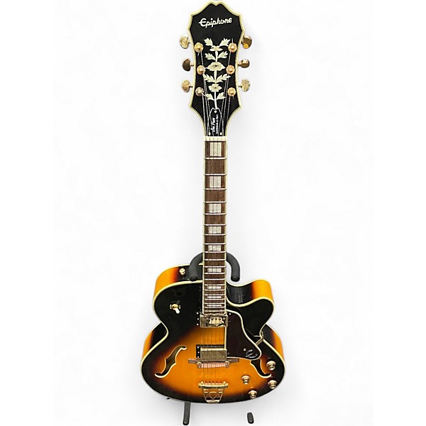 Used Epiphone Joe Pass Emperor II PRO 2 Color Sunburst Hollow Body Electric Guitar
