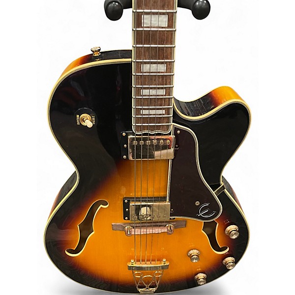 Used Epiphone Joe Pass Emperor II PRO 2 Color Sunburst Hollow Body Electric Guitar