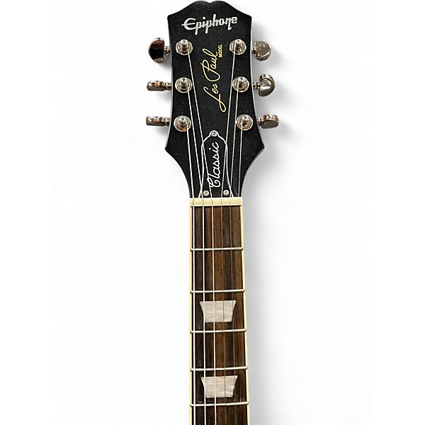 Used 2024 Epiphone Les Paul Classic Sandburst Solid Body Electric Guitar