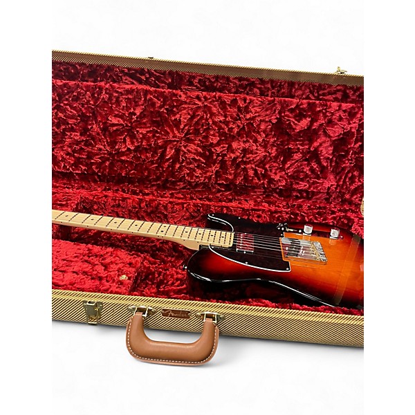 Used 2024 Fender American Performer Telecaster Hum 3 Tone Sunburst Solid Body Electric Guitar