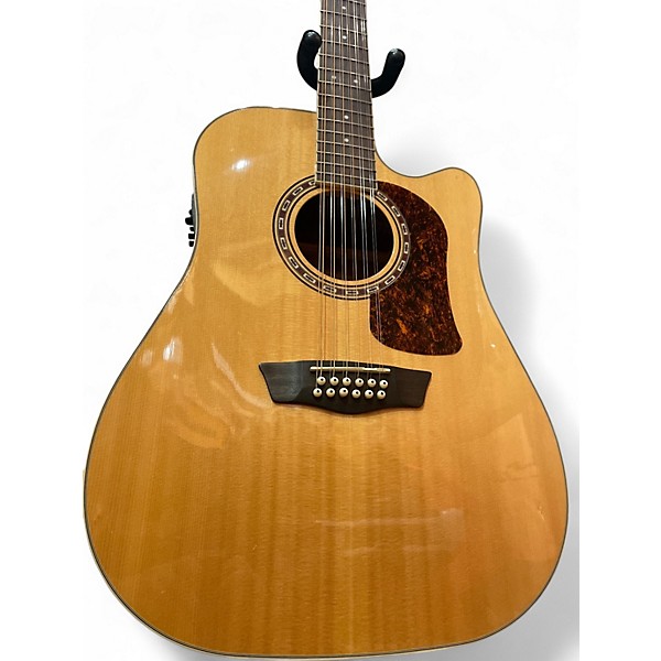 Used Washburn hd10sce12 Natural 12 String Acoustic Electric Guitar