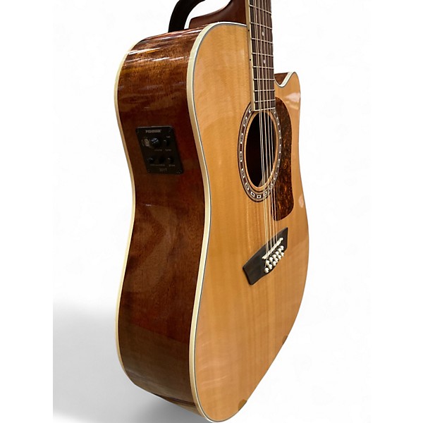 Used Washburn hd10sce12 Natural 12 String Acoustic Electric Guitar