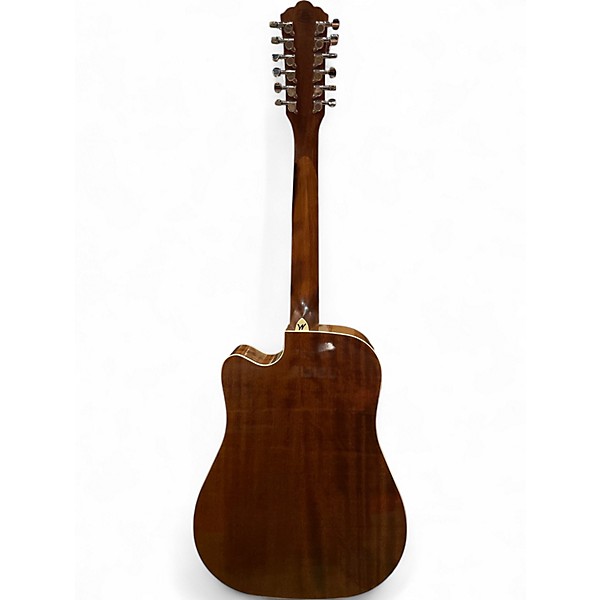 Used Washburn hd10sce12 Natural 12 String Acoustic Electric Guitar