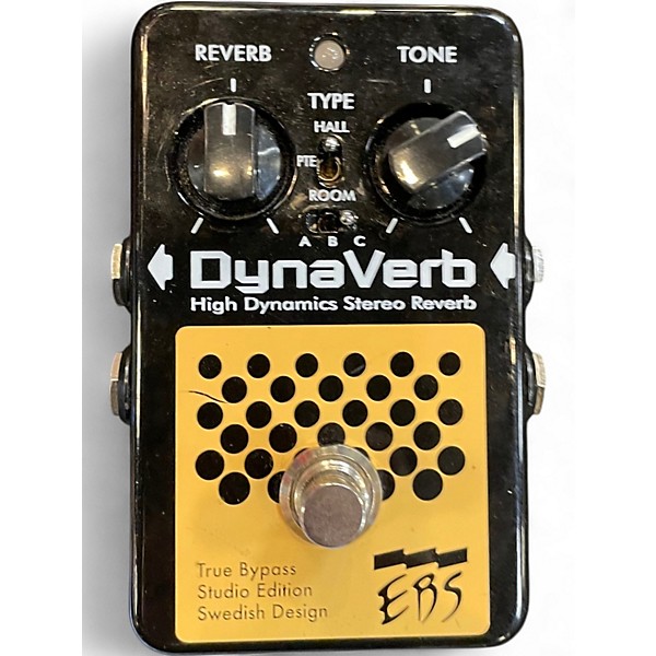 Used EBS DynaVerb High Dynamics Stereo Reverb Bass Effect Pedal