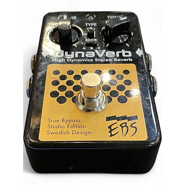 Used EBS DynaVerb High Dynamics Stereo Reverb Bass Effect Pedal